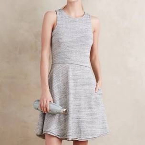 Anthropologie Dresses & Skirts - NEW Anthropologie Grey State Emma Ballpark Cotton Terry Tennis Dress M